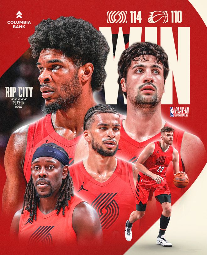 开拓者力克太阳晋级季后赛 杨瀚森首进季后赛成