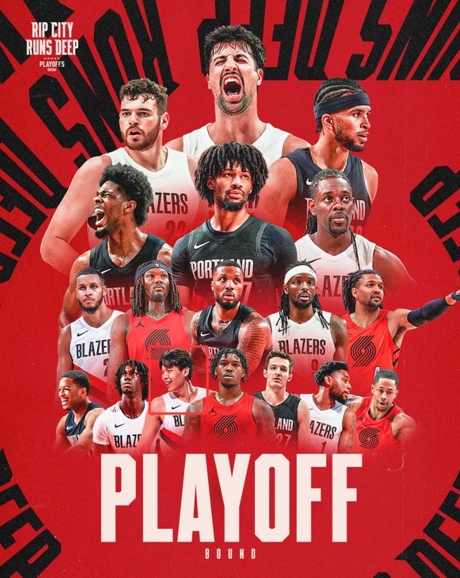 开拓者力克太阳晋级季后赛 杨瀚森首进季后赛成